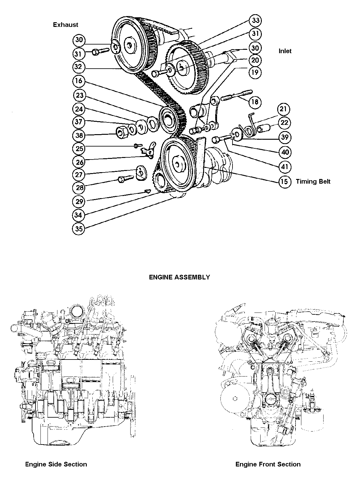 Timing Gear & Engine Assembly